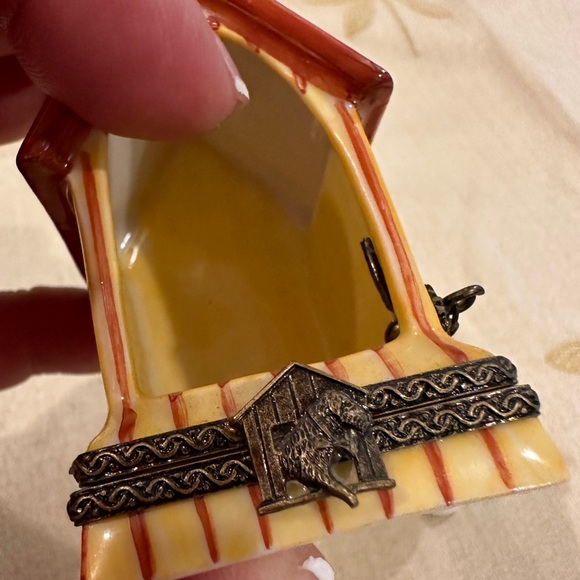 Limoges France Porcelain Dog Puppy Dalmation Doghouse Pierre Arguie Trinket Box. - Picture 10 of 11